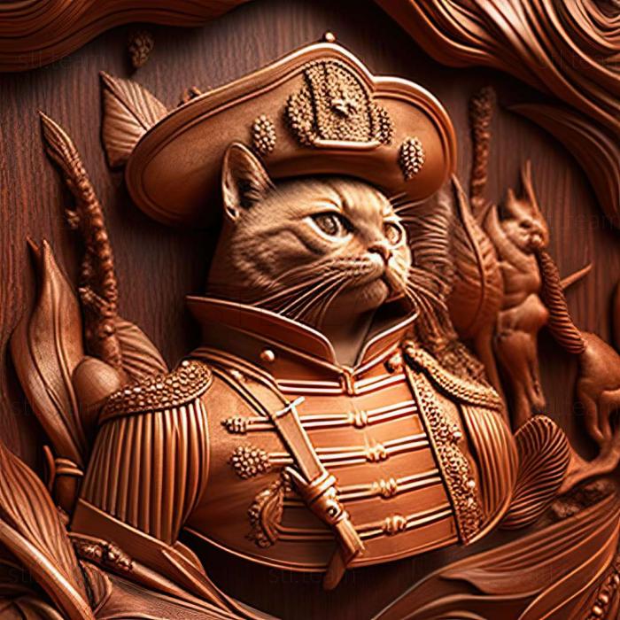 3D model Napoleon cat (STL)